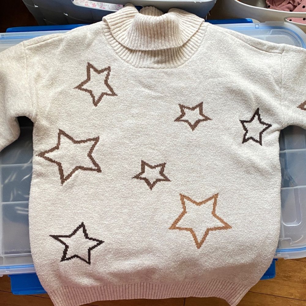 GAP Cream and Brown Toddler Sweater